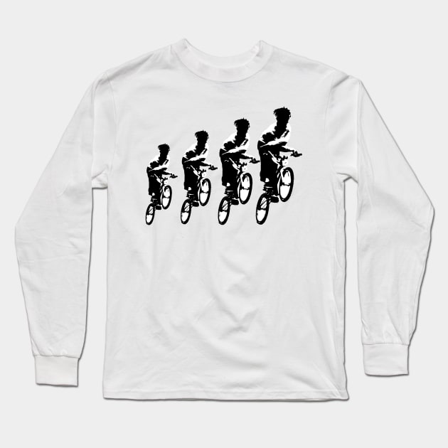 bmx Long Sleeve T-Shirt by rickylabellevie